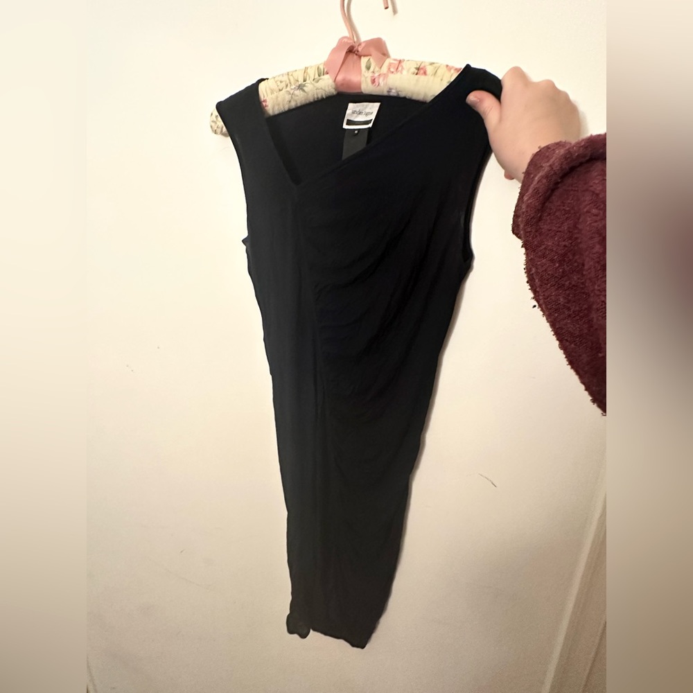 Under.ligne by doo.ri+ jersey asymmetrical dress adjustable ruching midi to mini